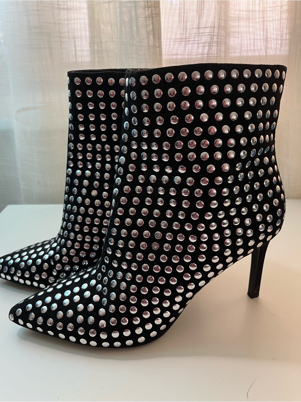 INC Studded Black Ankle Boots - Women - Picture 3 of 9